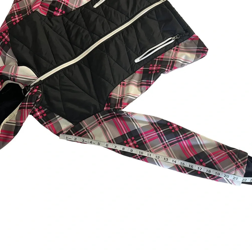 Snozu Plaid Hooded Faux Fur Lined Jacket Size L (14/16) - Picture 10 of 11